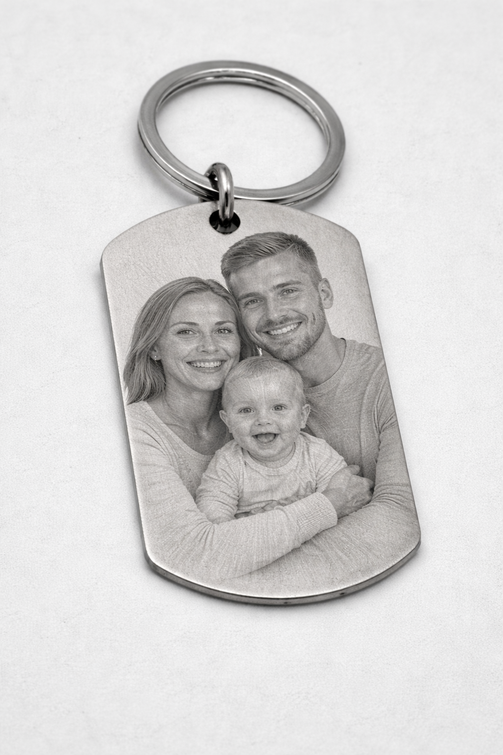 „Mein treuer Begleiter“ – Schlüsselanhänger mit individueller Fotogravur